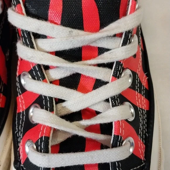 CONVERSE CHUCK TAYLOR 70 ALL STAR OX BLACK/ RACER PINK size 5.5 - Picture 10 of 13